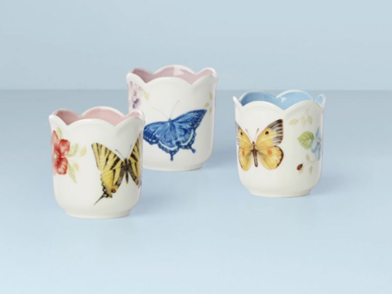 Butterfly Meadow 3 Piece Mini Filled Candle Set