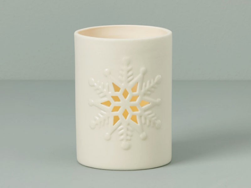 Large Snowflake Votive