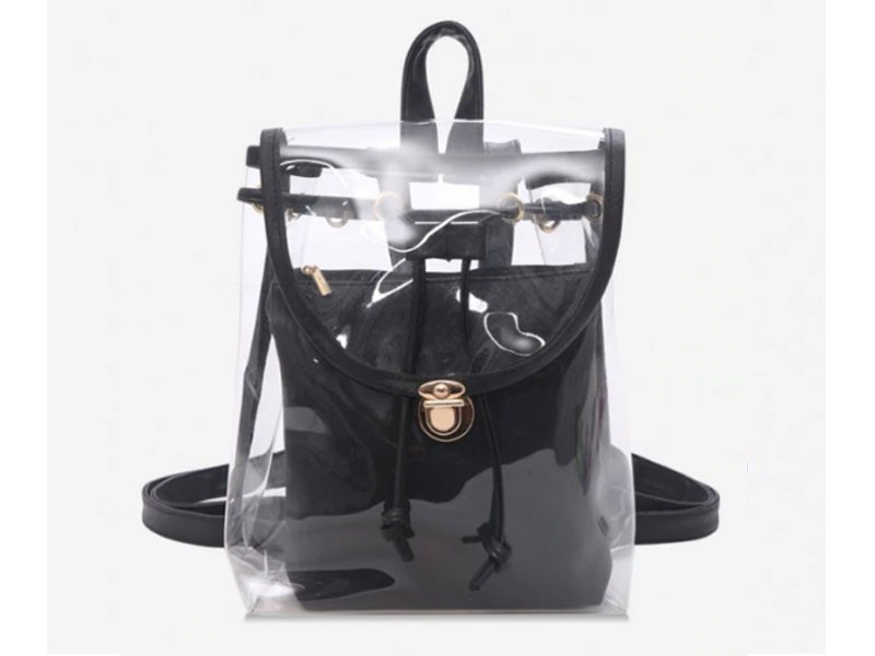 Cover Transparent Hasp Satchel