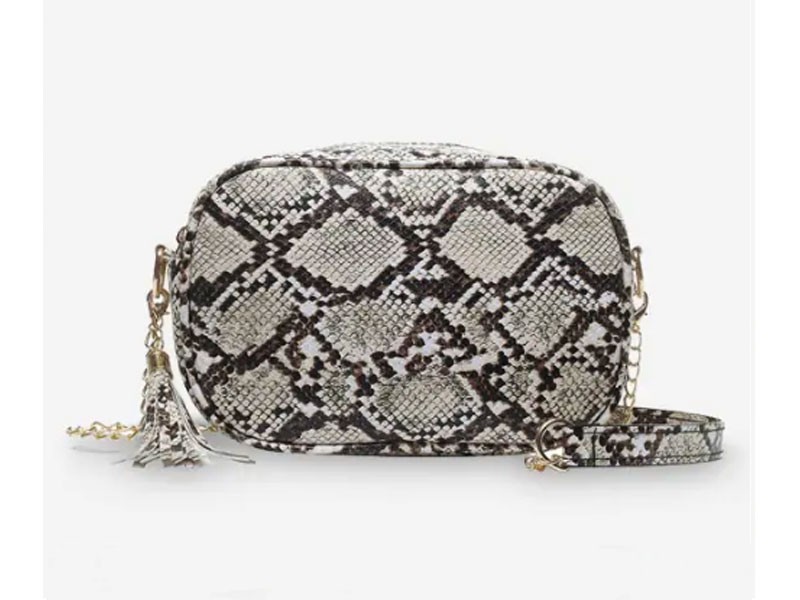 Snakeskin Pattern Crossbody Shoulder Bag