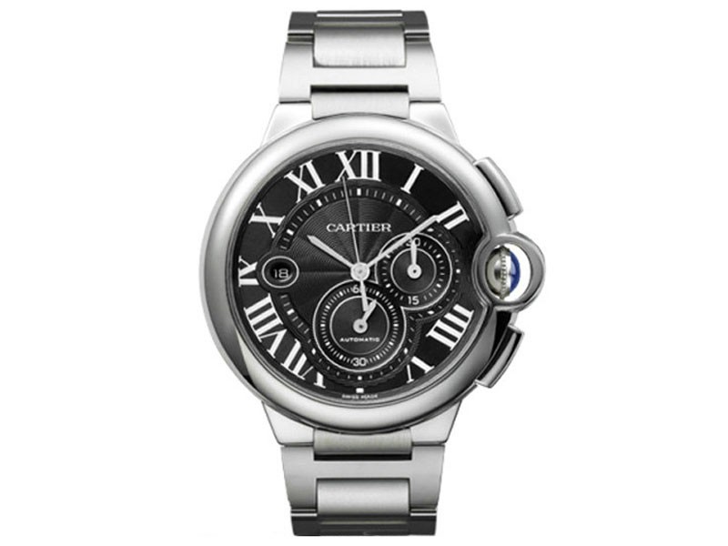 Cartier Ballon Bleu Black Dial Chronograph Men's Watch W6920025