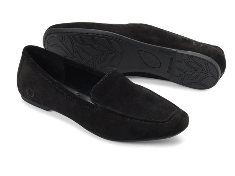 Born Petil In Black Suede Flat Shoe F69409 For Women