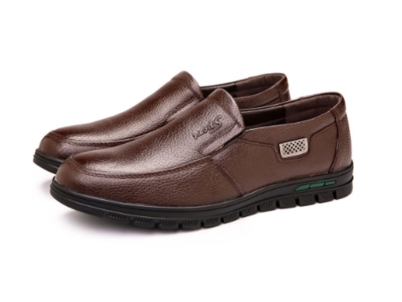 Men's Genuine Leather Non-slip Soft Sole Casual Driving Shoes