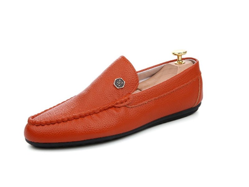 Hand Stitching Leather Slip On Soft Causual Driving Shoes For Men