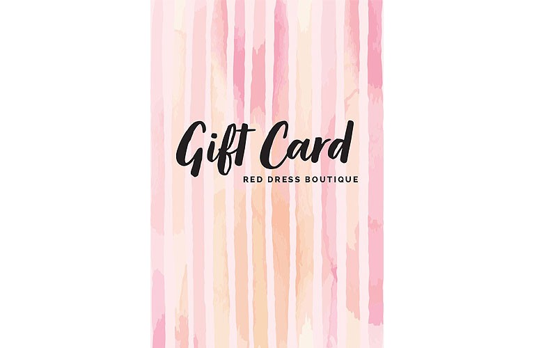 $100 Red Dress Virtual Gift Card