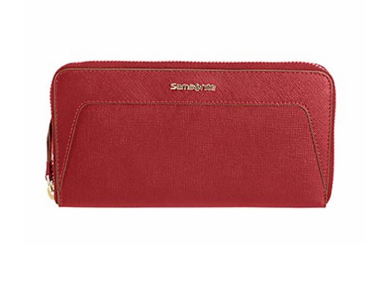 Women's Wallet From Split Cow Leather With Saffiano Embossing