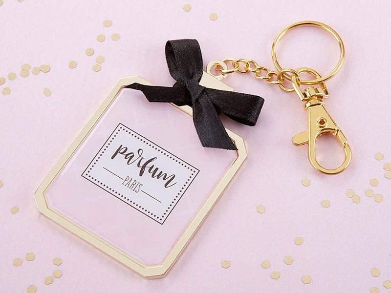 French Perfume Keychain with Mirror