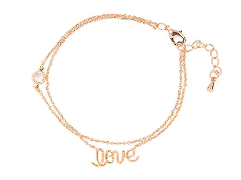 Personalized Rose Gold Love Bracelet