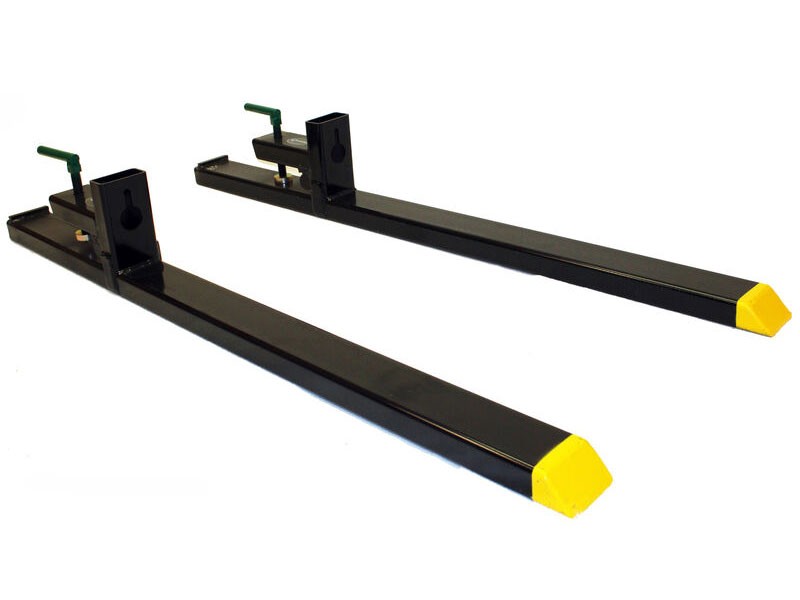 Pound Capacity Clamp-on Pallet Forks for Tractor/Loader, Skid Steer Bucket
