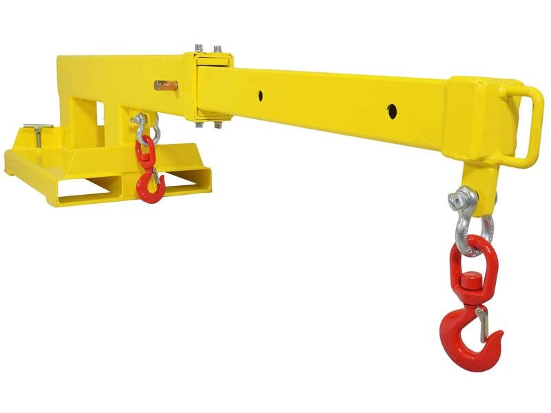 Fork Mounted Crane Jib w/ 2 Hooks Truss