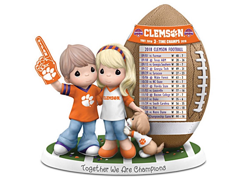 2018 Football National Champions Clemson Couple Figurine