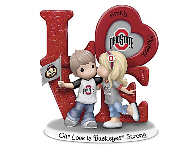 Precious Moments Buckeyes Personalized Couple Figurine