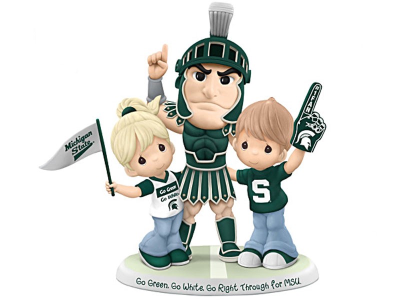 Precious Moments Michigan State Spartans Porcelain Figurine