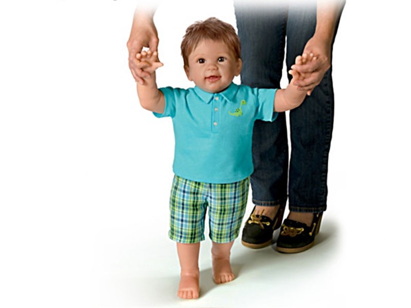 Mason's First Steps Interactive Walking Baby Doll