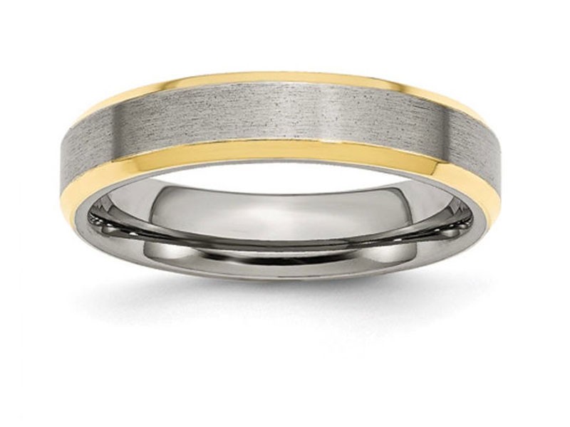 Men's Gentlemen's Classics Two Tone 5mm Wedding Band