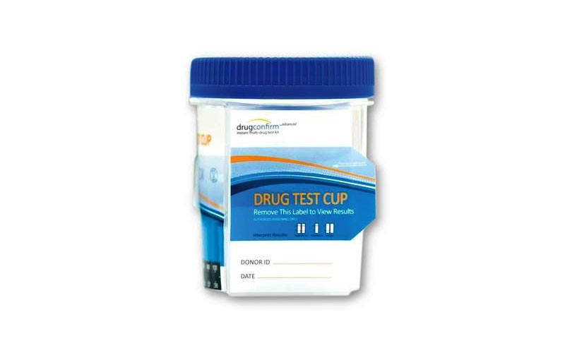 6 Panel DrugConfirm™ Flat CLIA Urine Drug Test Cup