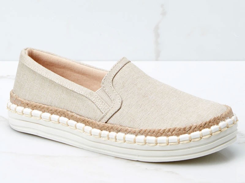 Women's Going Anywhere Taupe Slip On Sneakers
