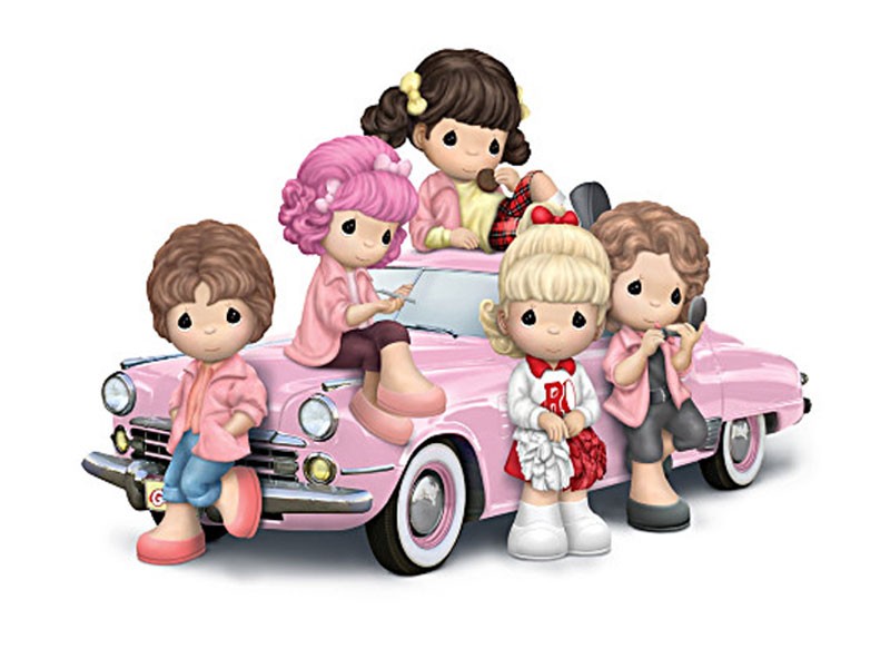 Precious Moments Grease Pink Ladies Figurine Collection