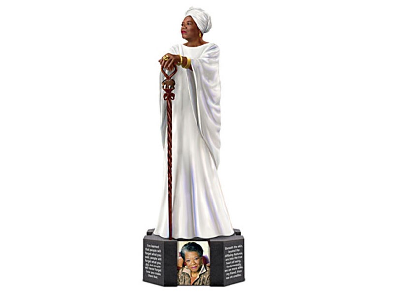 Maya Angelou Tribute Figurine With Inspirational Quotes