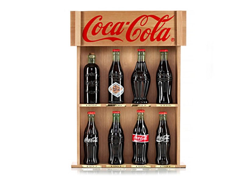 Coca Cola Bottle Replicas With Collector Cards
