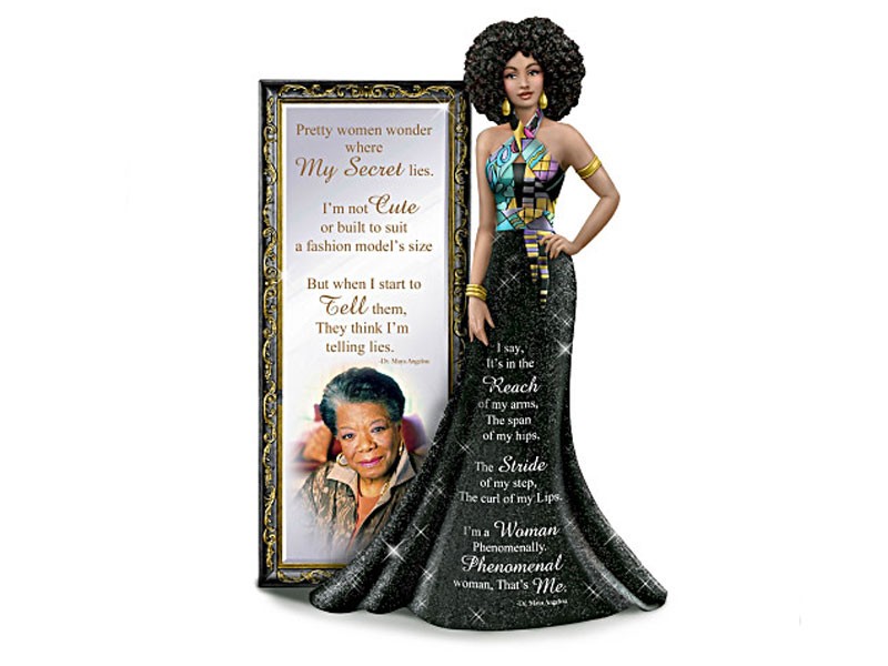 I Am Phenomenal Figurine Featuring Maya Angelou's Poetry