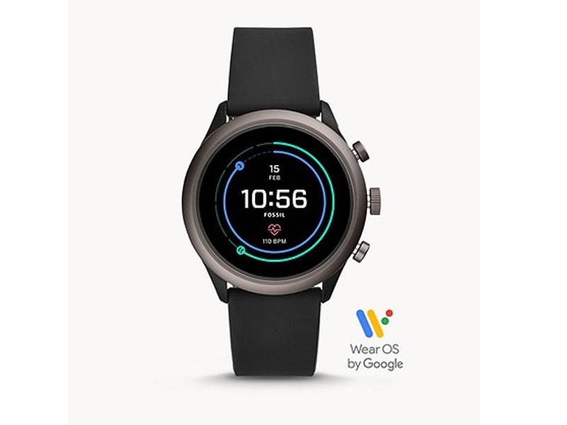 Fossil Sport Smartwatch 43mm Black Silicone