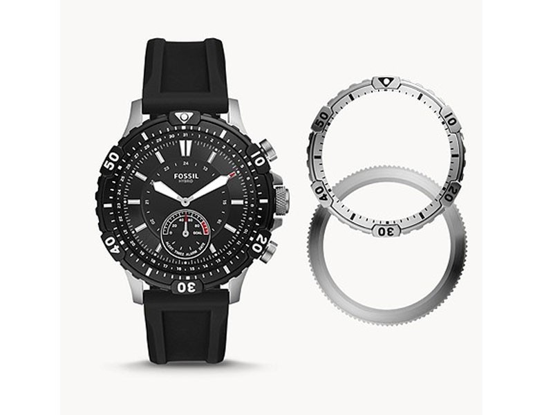 Hybrid Smartwatch Garrett Black Silicone