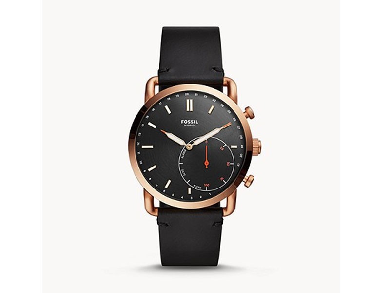 Hybrid Smartwatch Commuter Black Leather