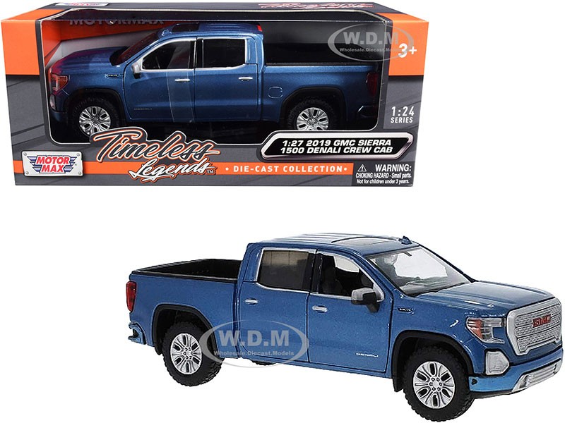 Denali Crew Cab Pickup Truck Blue Metallic