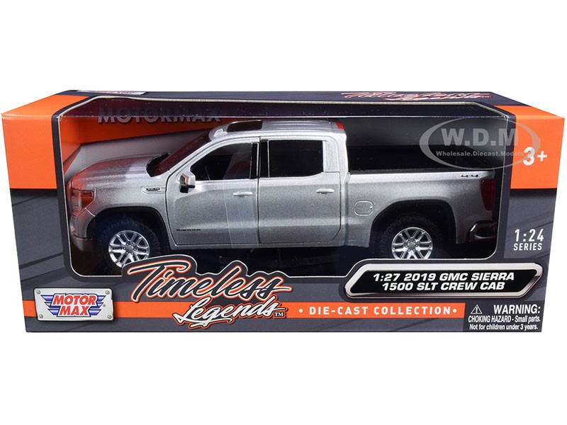 Crew Cab Pickup Truck Silver Metallic