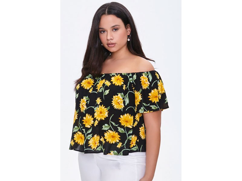 Plus Size Off-the-Shoulder Top For Women