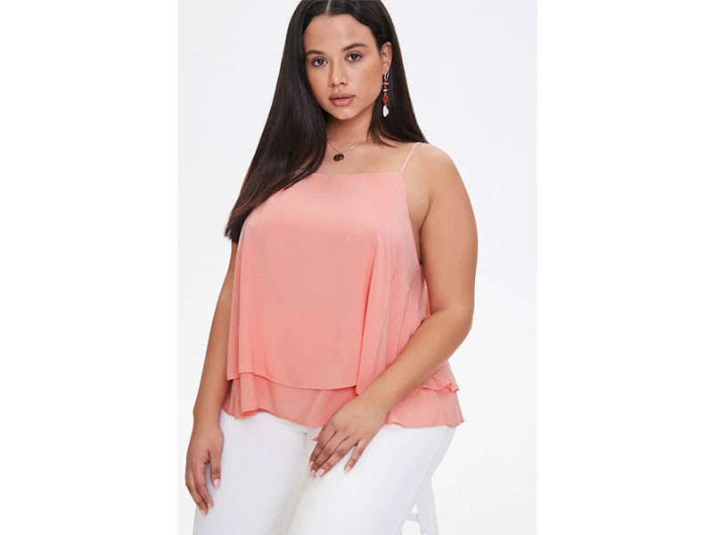 Plus Size Relaxed Layered Cami Top For Women