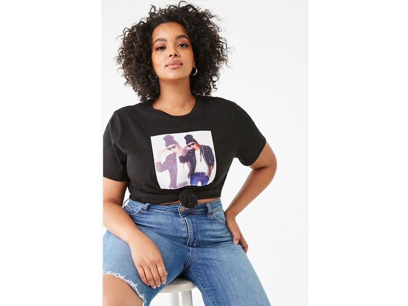 Women's Plus Size Pop Out Graphic Tee