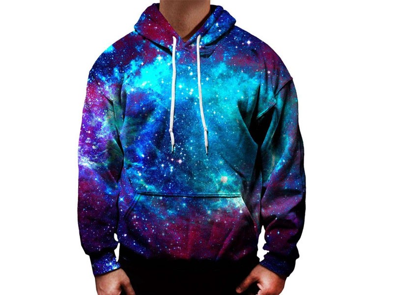 Blue Galaxy Hoodie For Men