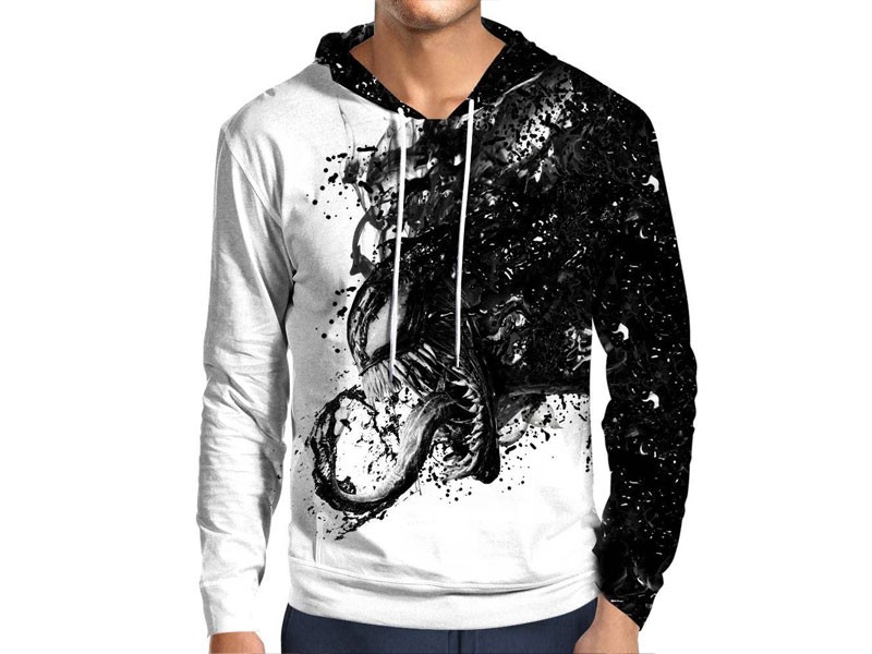 Venom BW Hoodie For Men