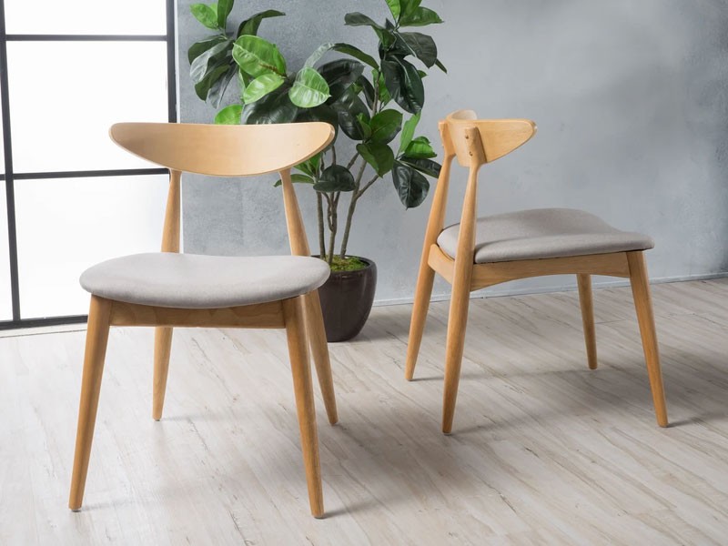 Issaic Mid-Century Modern Design Wood Dining Chairs