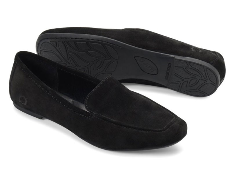 Born Petil In Black Suede Flat Shoe F69409 For Women