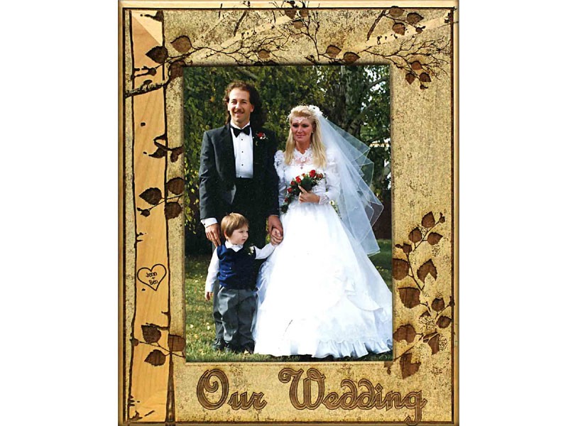 Our Wedding Frame Birch
