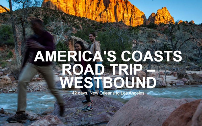 42 Days America'S Coasts Road Trip – Westbound In United State'S North America