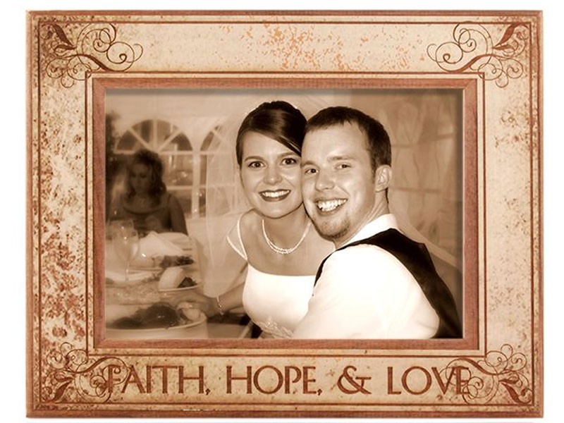 Elegant Faith and Hope Frame