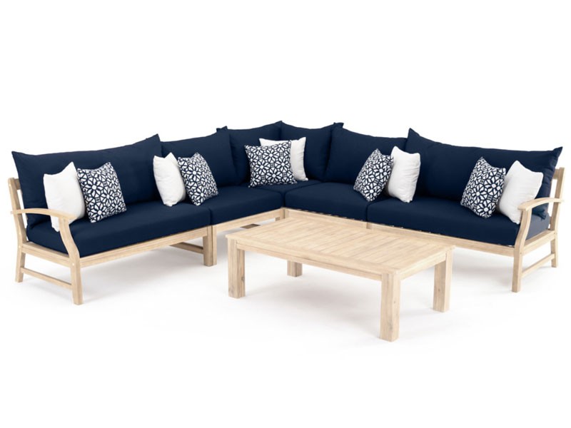 Kooper 6 Piece Sectional Navy Blue