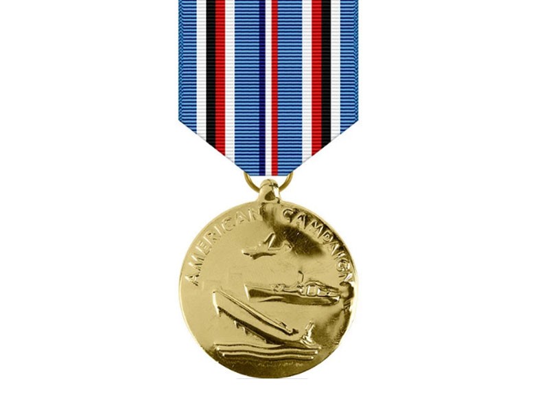 American Campaign Anodized Medal WW II