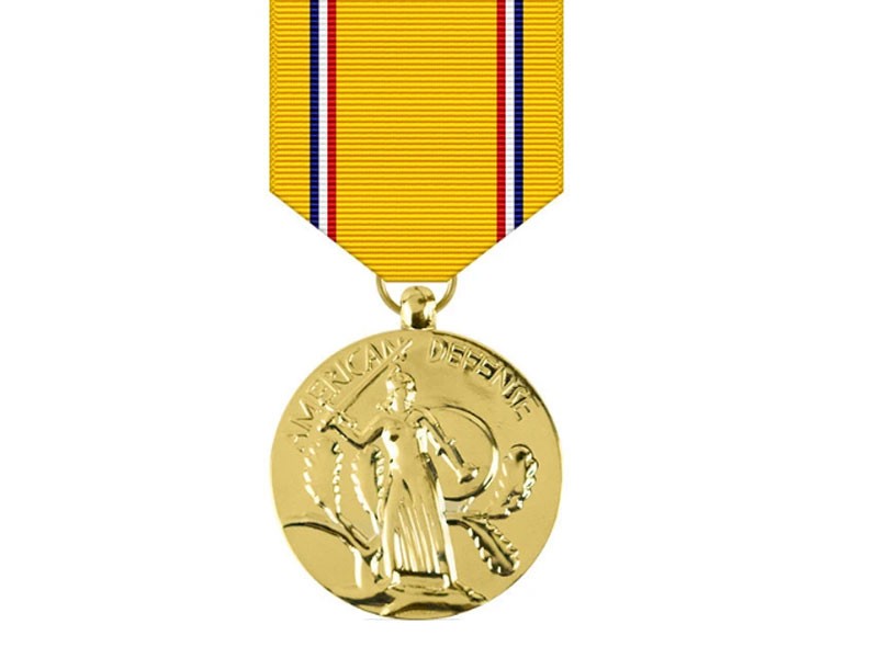 American Defense Anodized Medal WW II