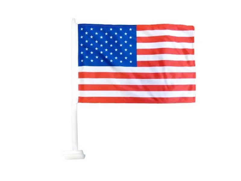 U.S. Car Window 12 Flags