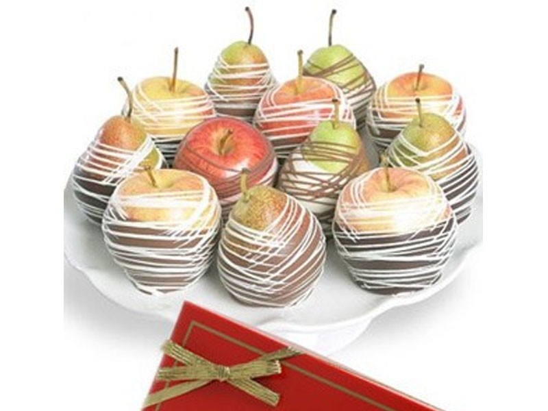 Belgian Chocolate Apples And Pears