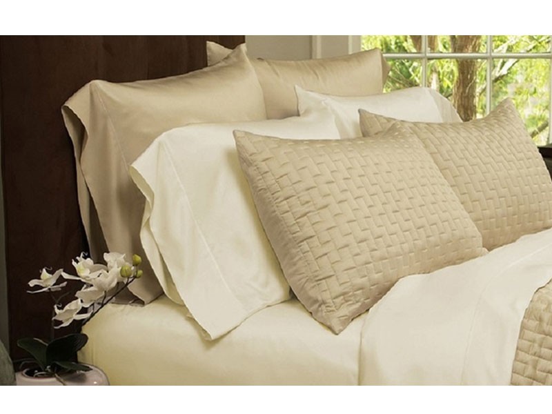 Luxury Home Bamboo-Blend Sheet Set in Light Colors