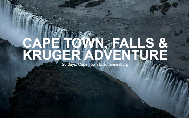 28 Days Cape Town, Falls & Kruger Adventure In South Africa, Africa