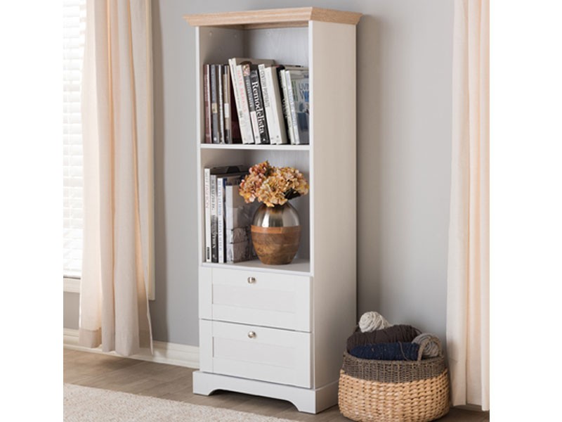 Baxton Studio Anna Two Tone Bookcase