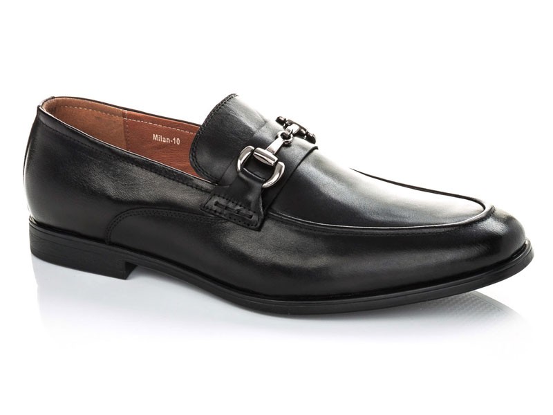 Milan Link Slip On Shoe Black For Men