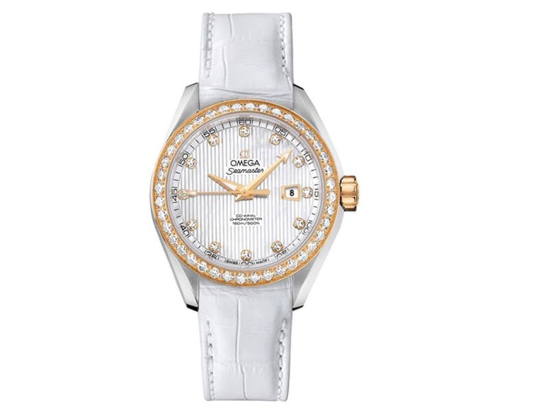 Omega Diamond and White Pearl Women's Watch 231.28.34.20.55.001